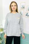 156407 O Yaka Sardonlu Sweatshirt